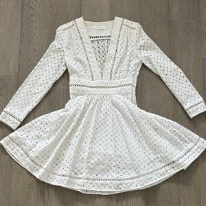 Zimmermann Cotton Borderie Eyelet Dress